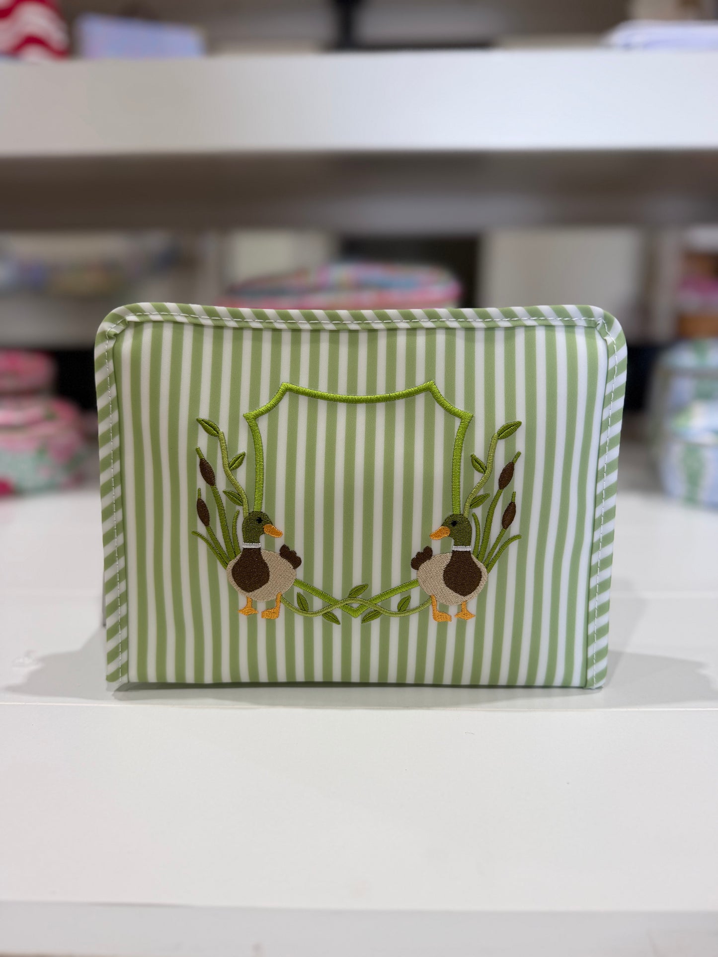Green Duck Zip Pouch