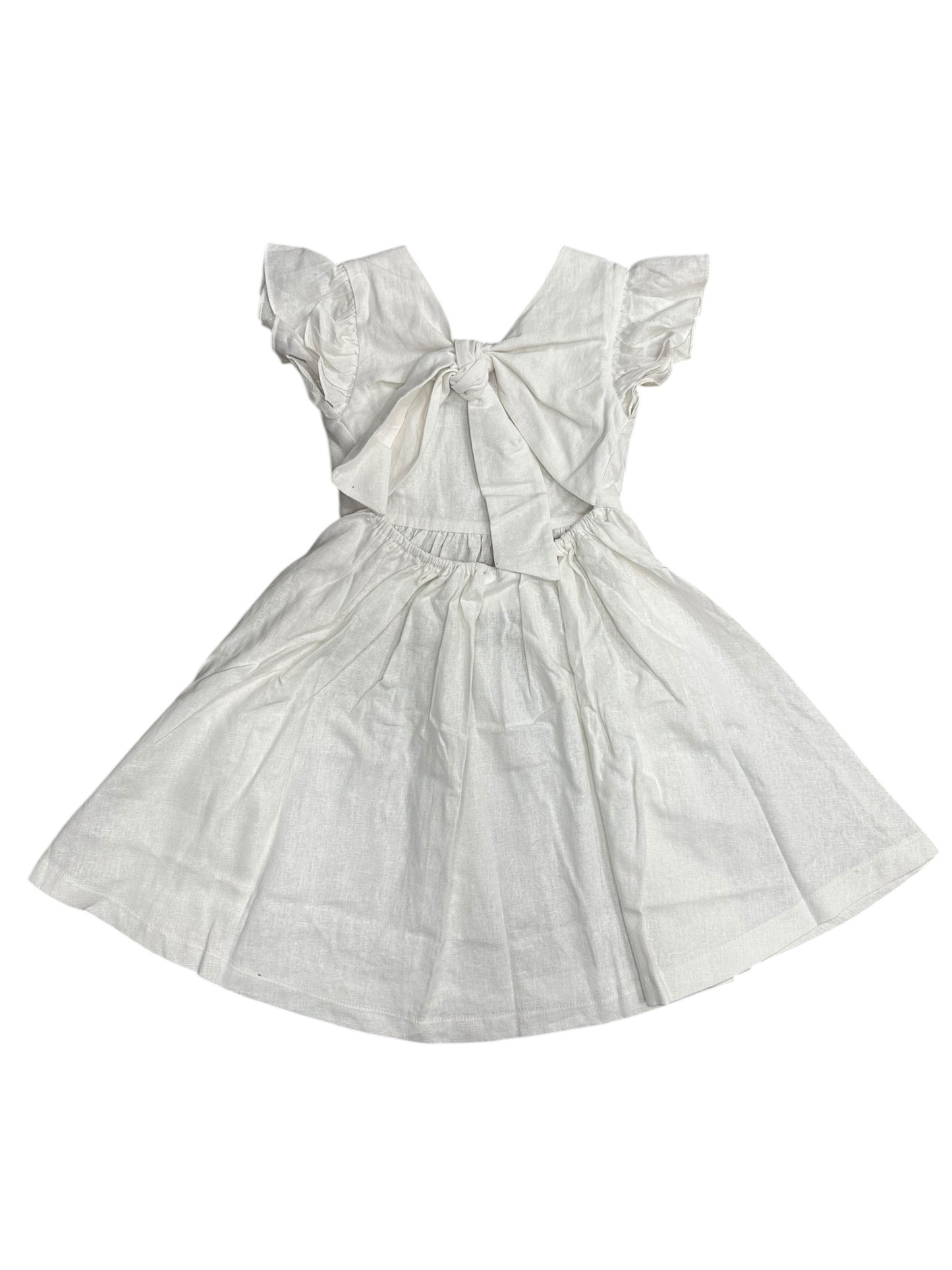 White Linen Gabrielle Dress