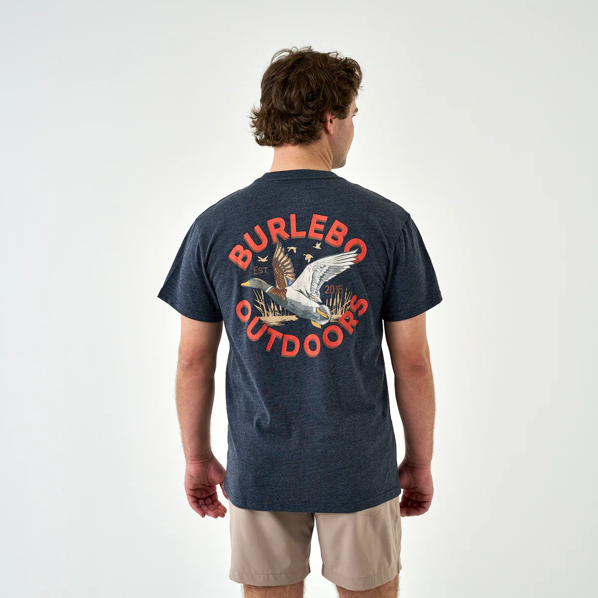 Old School Duck Hunt - Heather Navy Burlebo