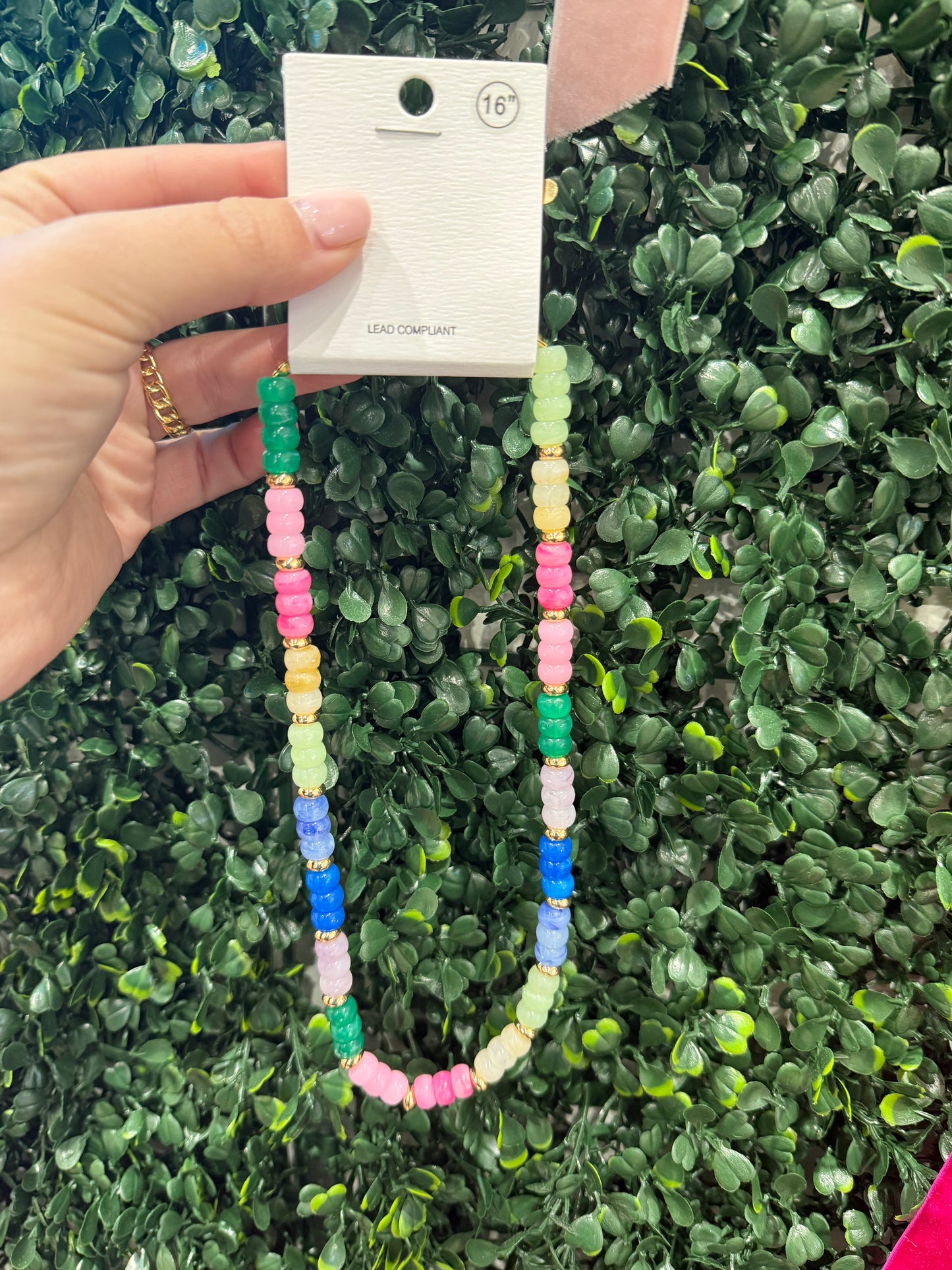 Multi Color Watercolor Necklace