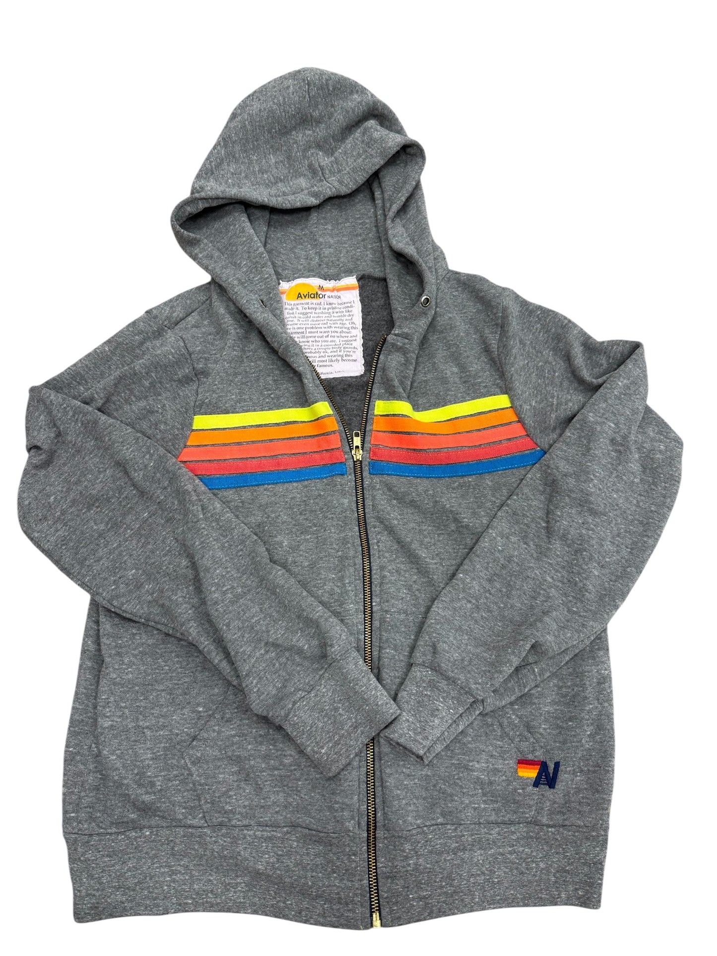 Aviator Nation Grey Zip Up