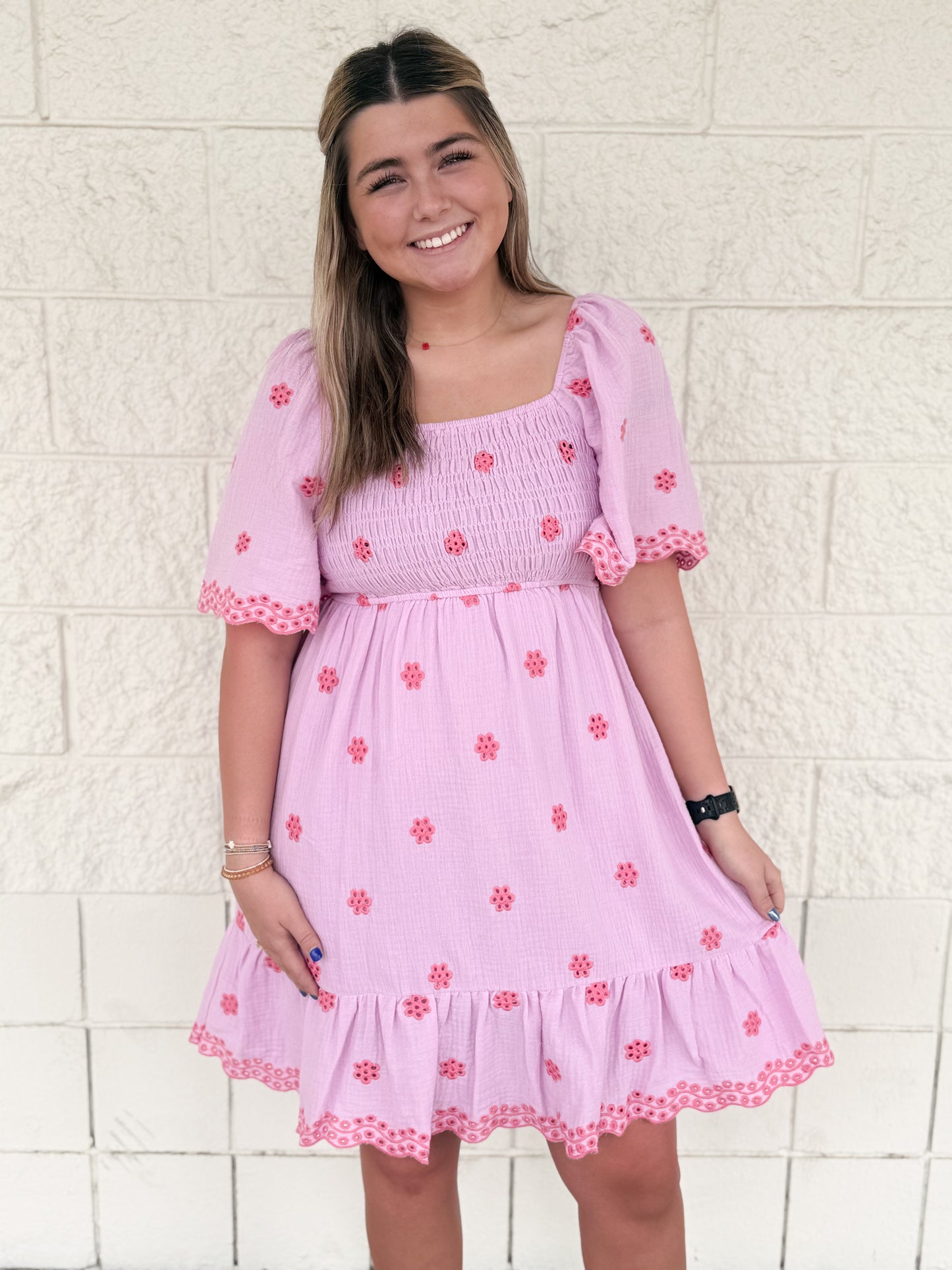 Cotton Candy Floral Dress