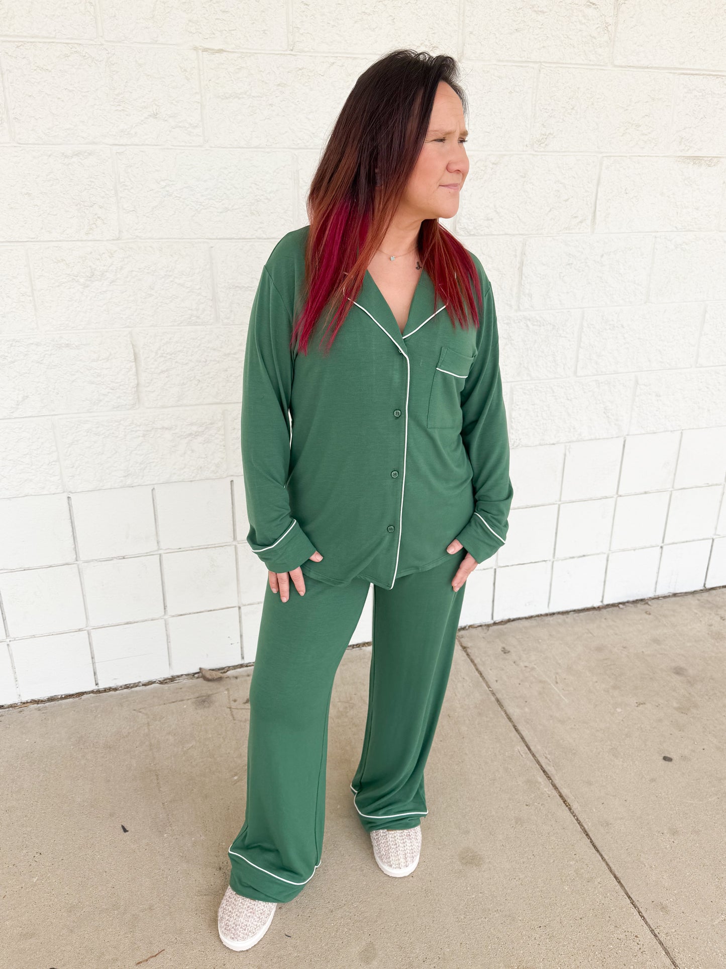 Evergreen Poly PJ Set