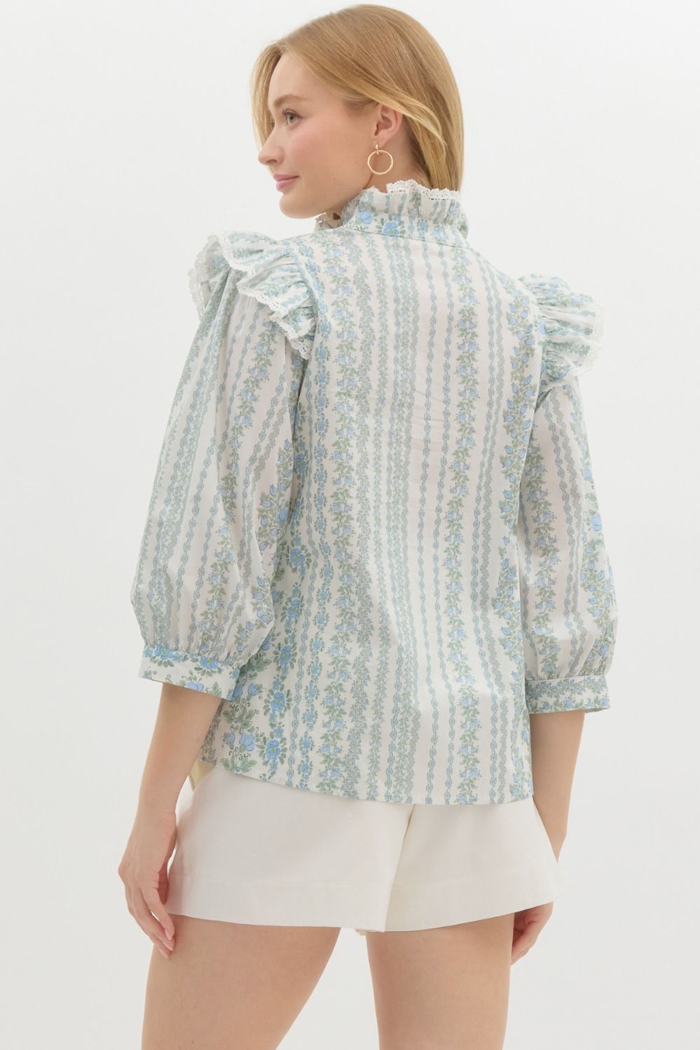 Blue Bridgette Blouse