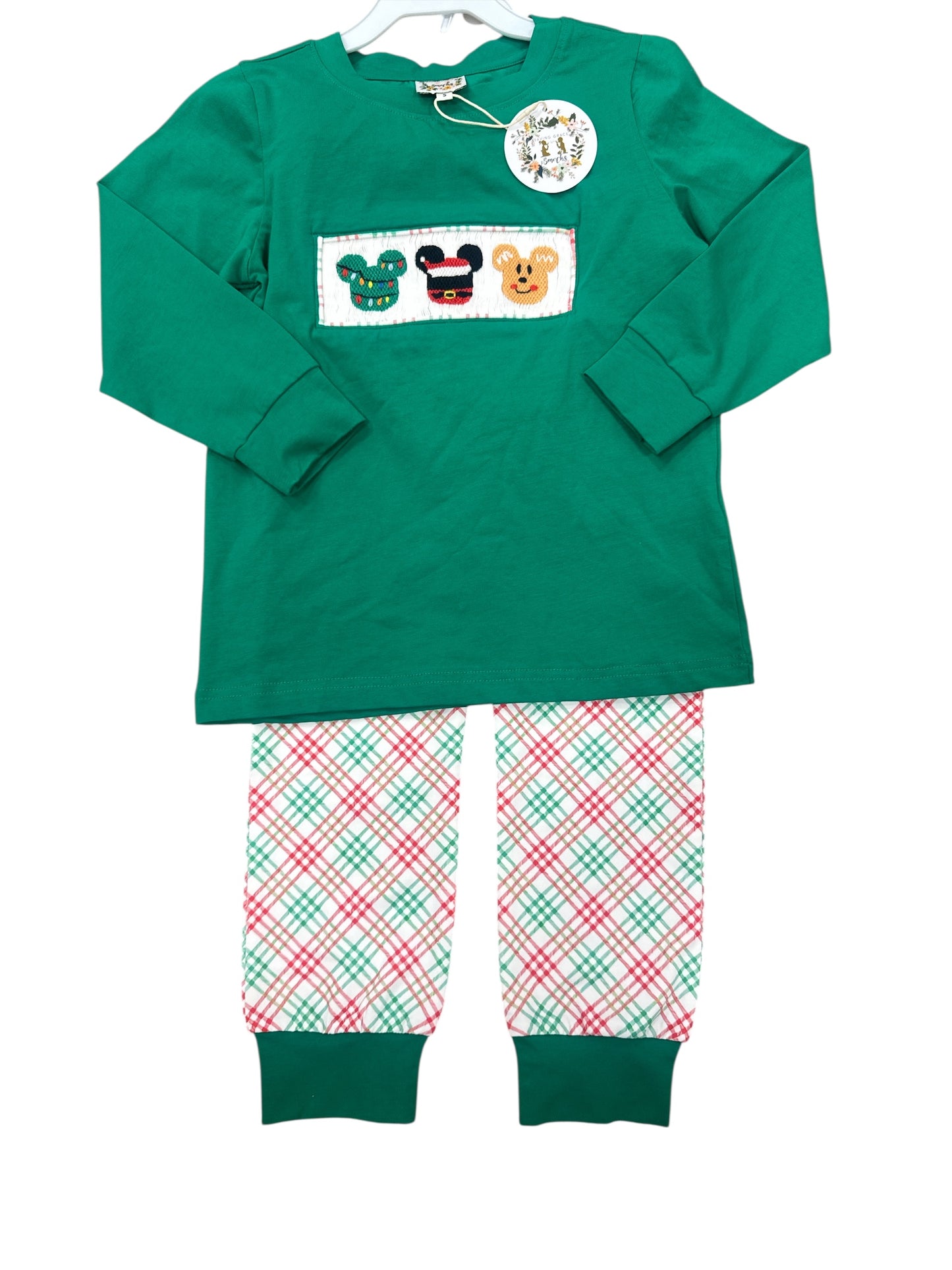 Disney Christmas Smocked Set | Saving Grace Smocks NWT