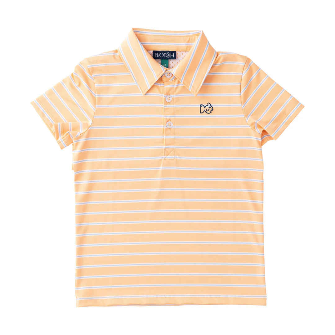 Boys' Prodoh Short Sleeve Pro Performance Orange Stripe