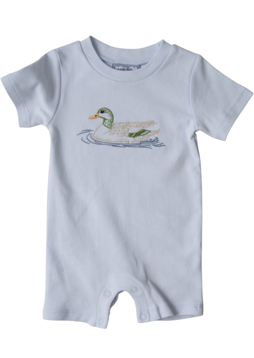 Mallard duck boy romper
