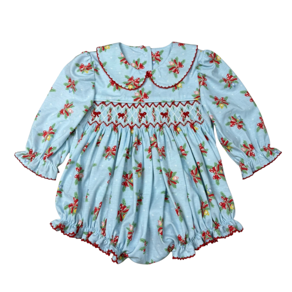 Merry & Bright Smocked Bubble Banana Split