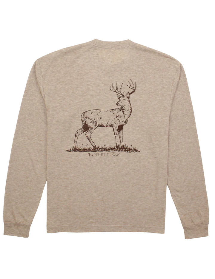 Portland Pocket Tee Whitetail Sand-Properly Tied