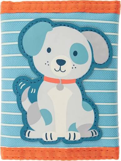 Stephen Joseph tri fold wallet Dog