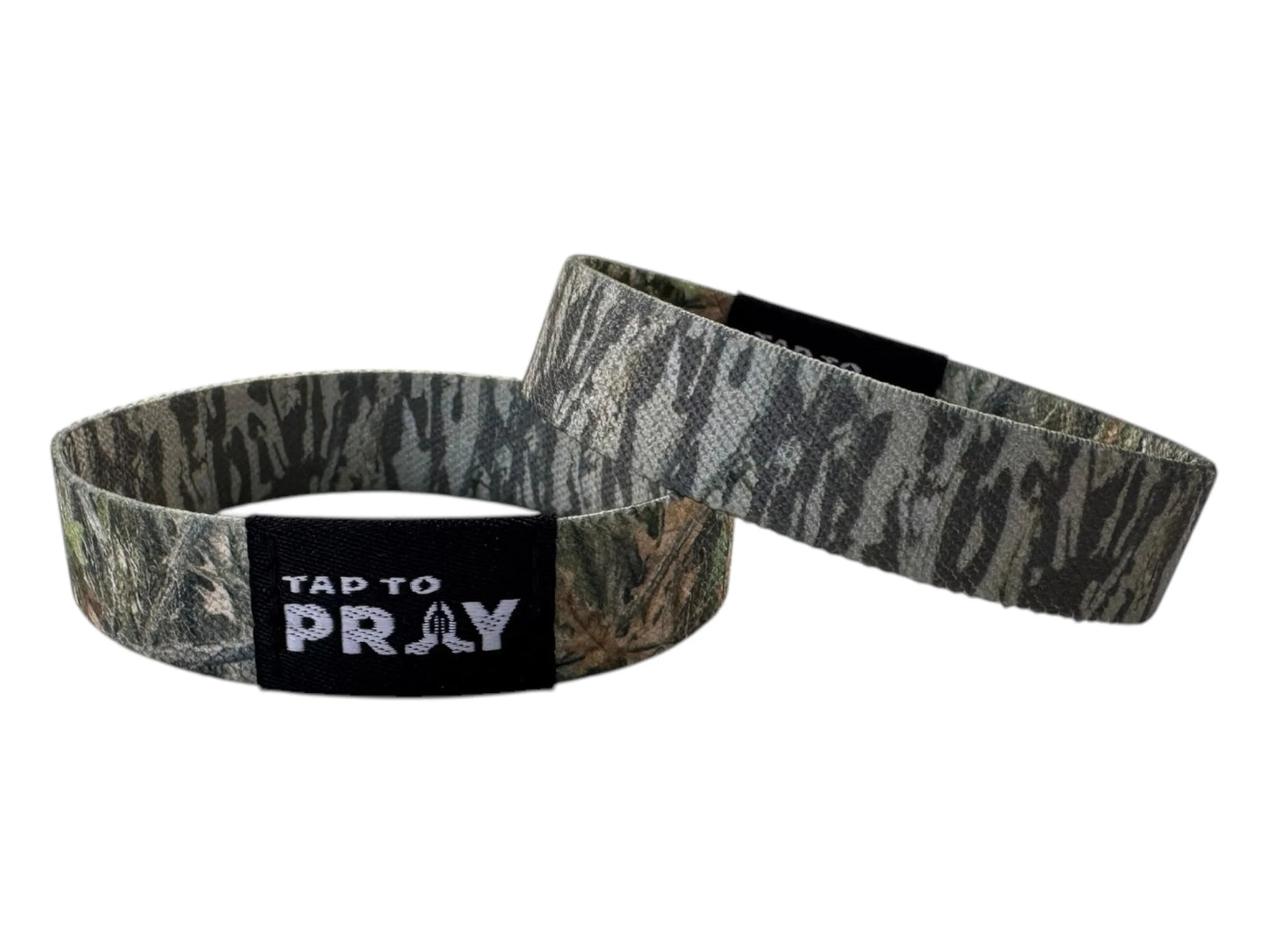 Forest and Tree Bark Tap-To-Pray Wristband