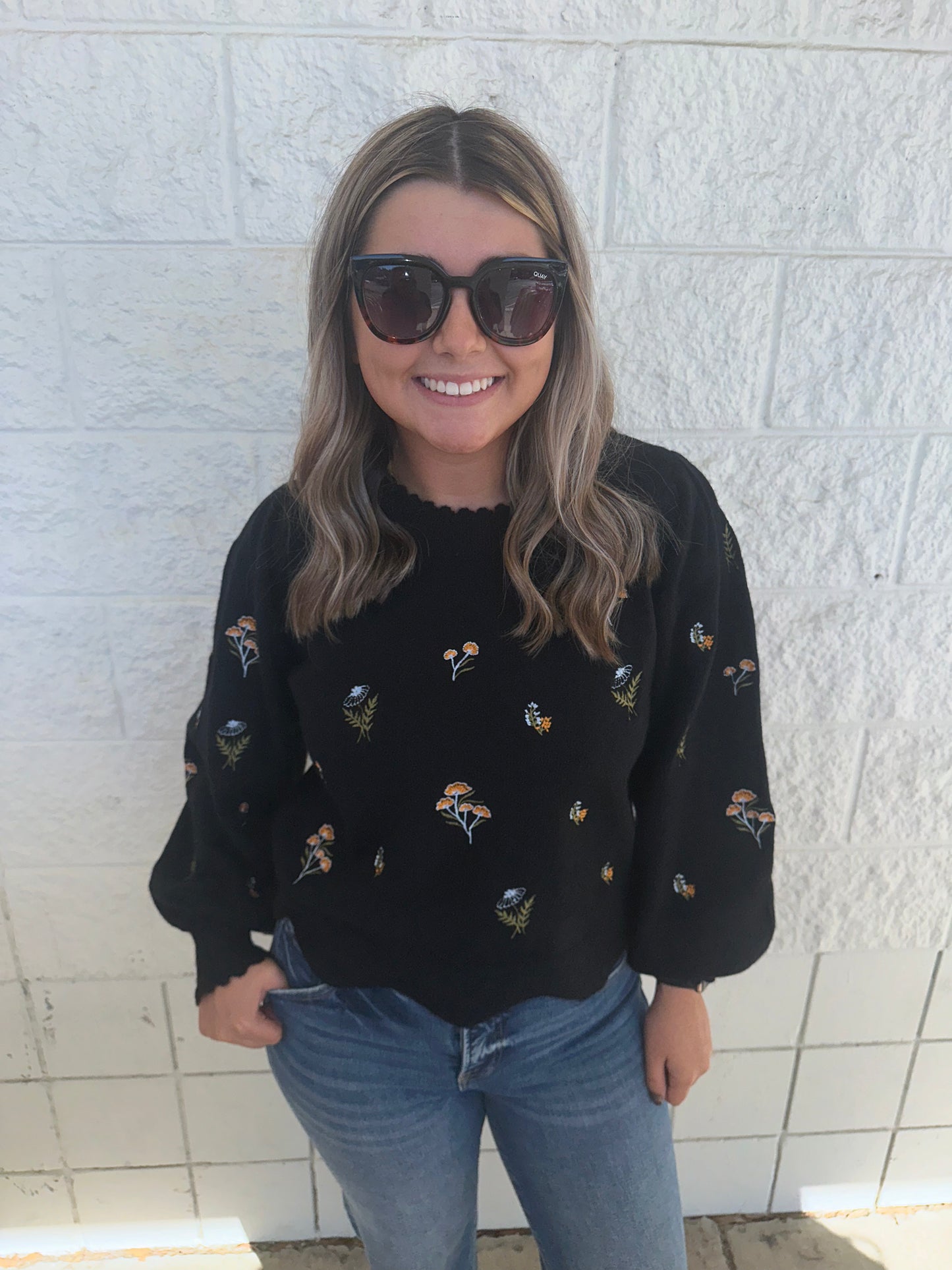 Black Mystic Gardens Sweater