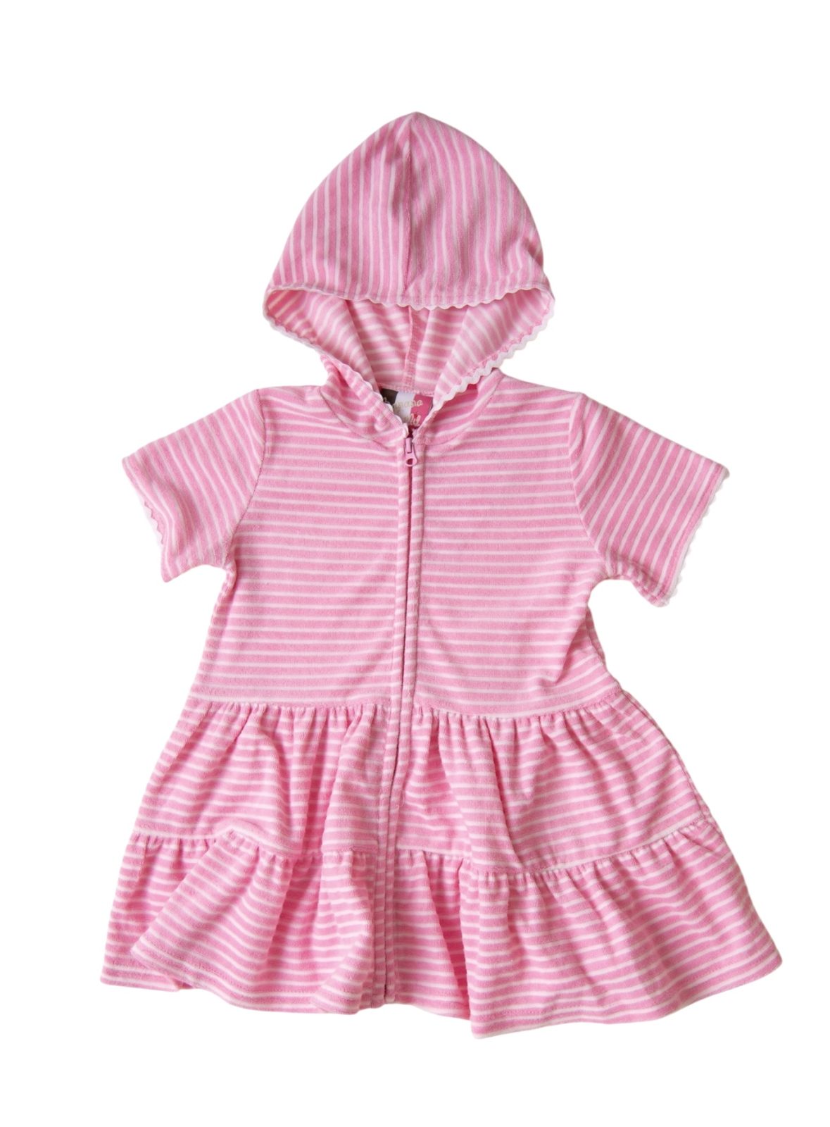 Pink Stripe Swim Cover Up