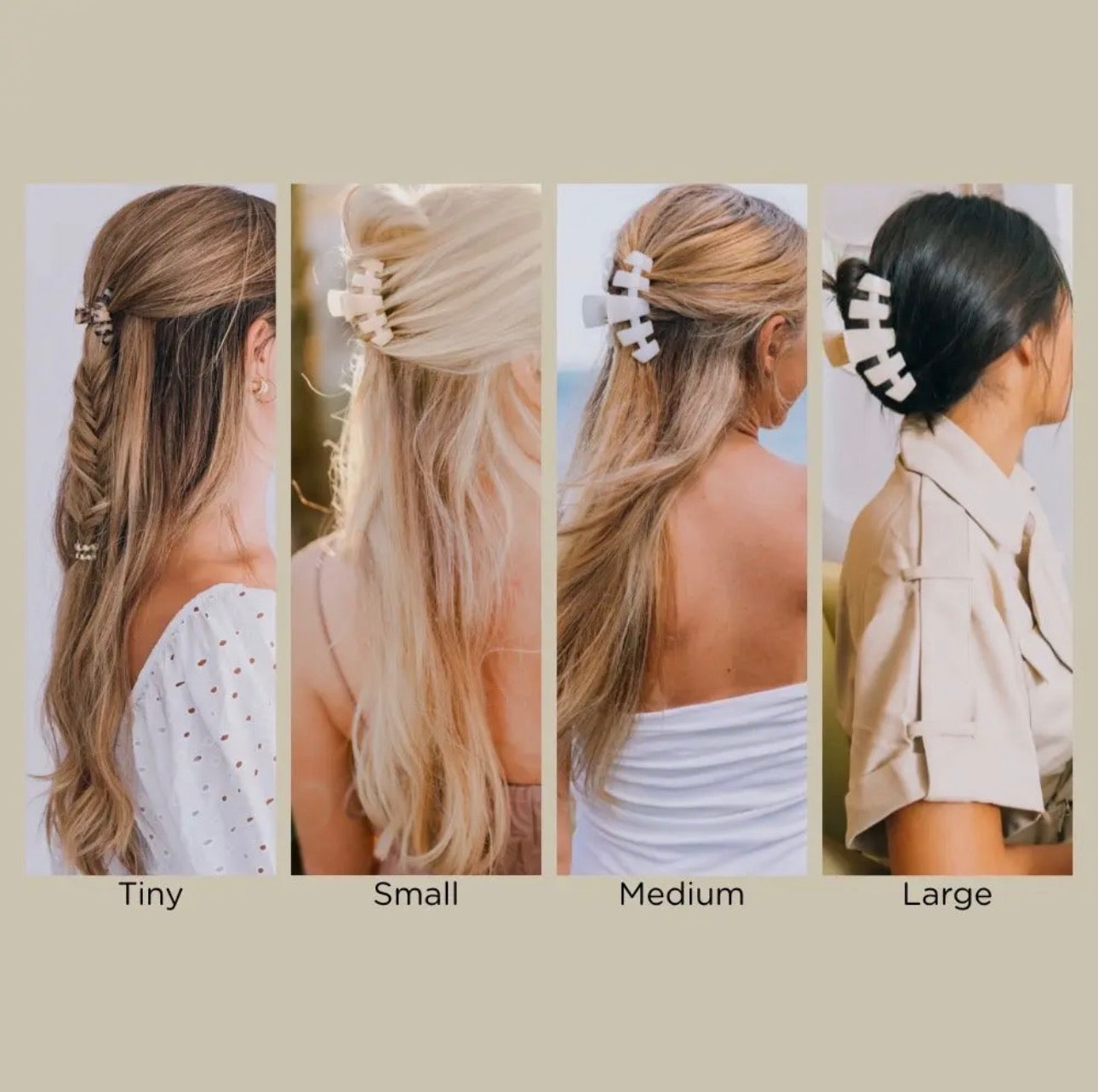 Classic Hair Clip | Tiny | Coconut White