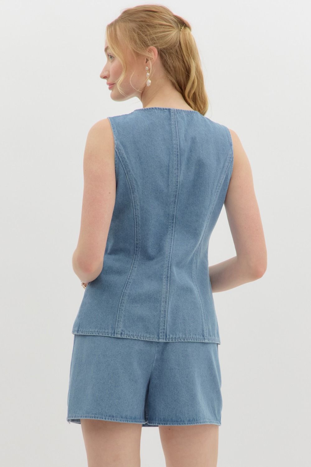 Dazzling Denim Skort Set