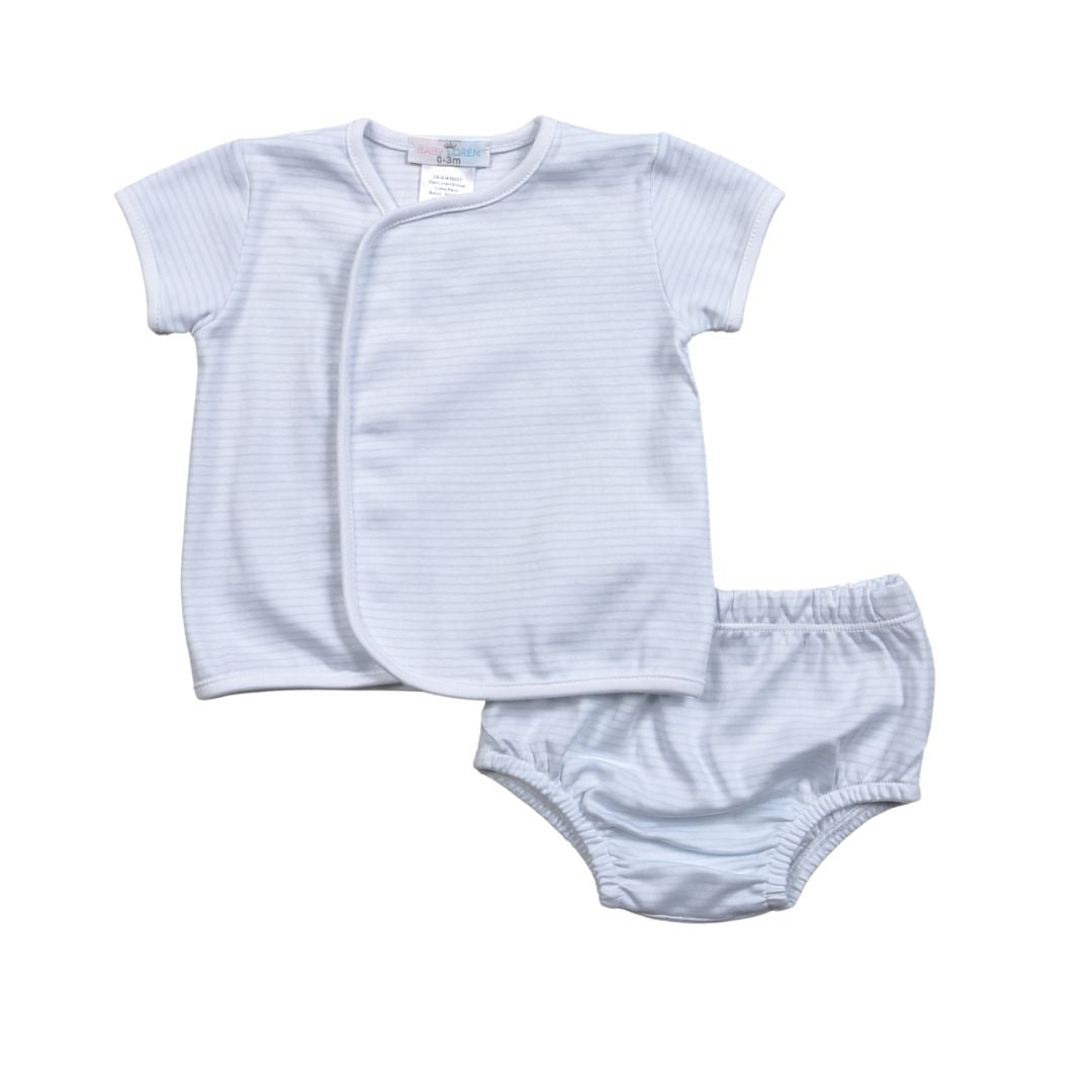 Tony Blue Stripes Diaper Cover Set