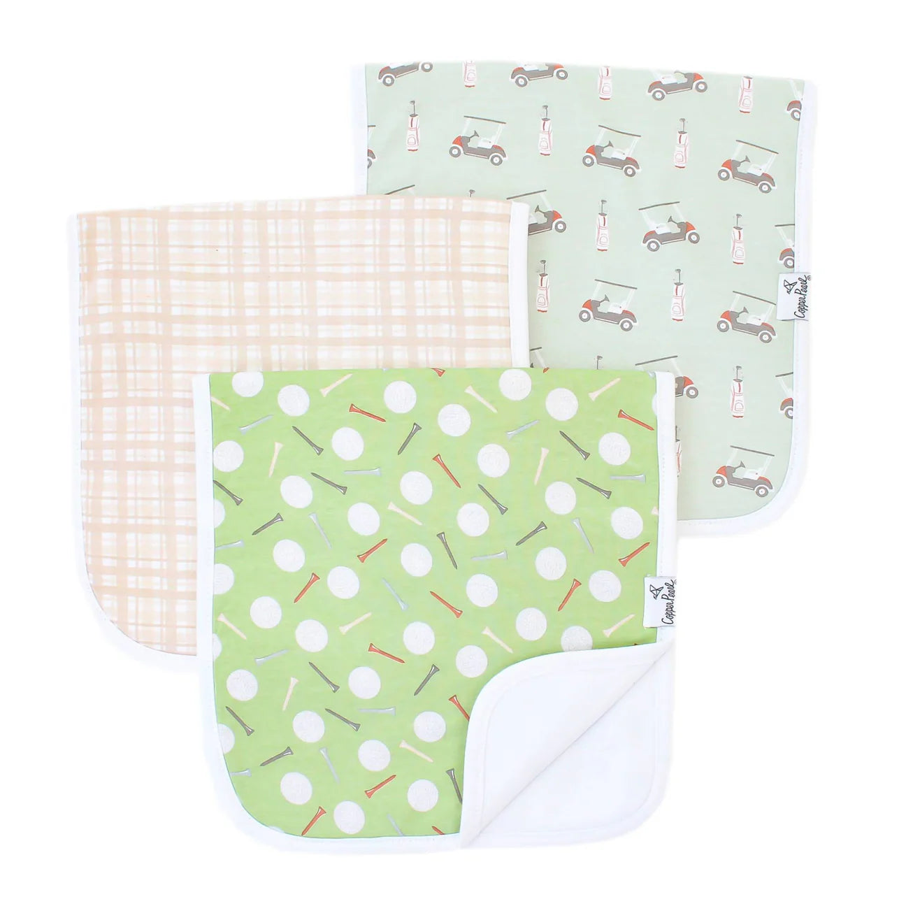 Bogey Premium Burp Cloths Copper Pearl
