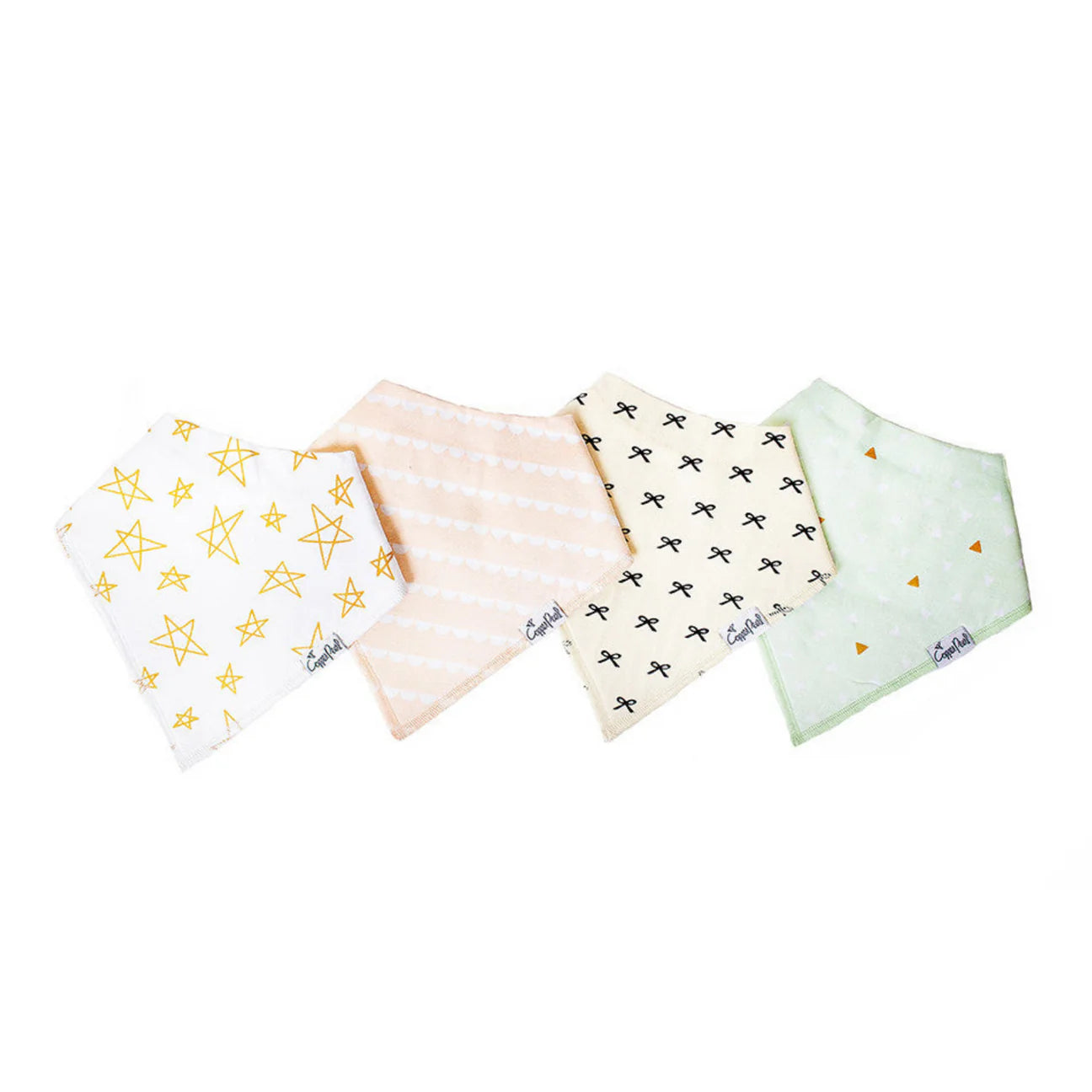Paris Baby Bandana Bibs Copper Pearl