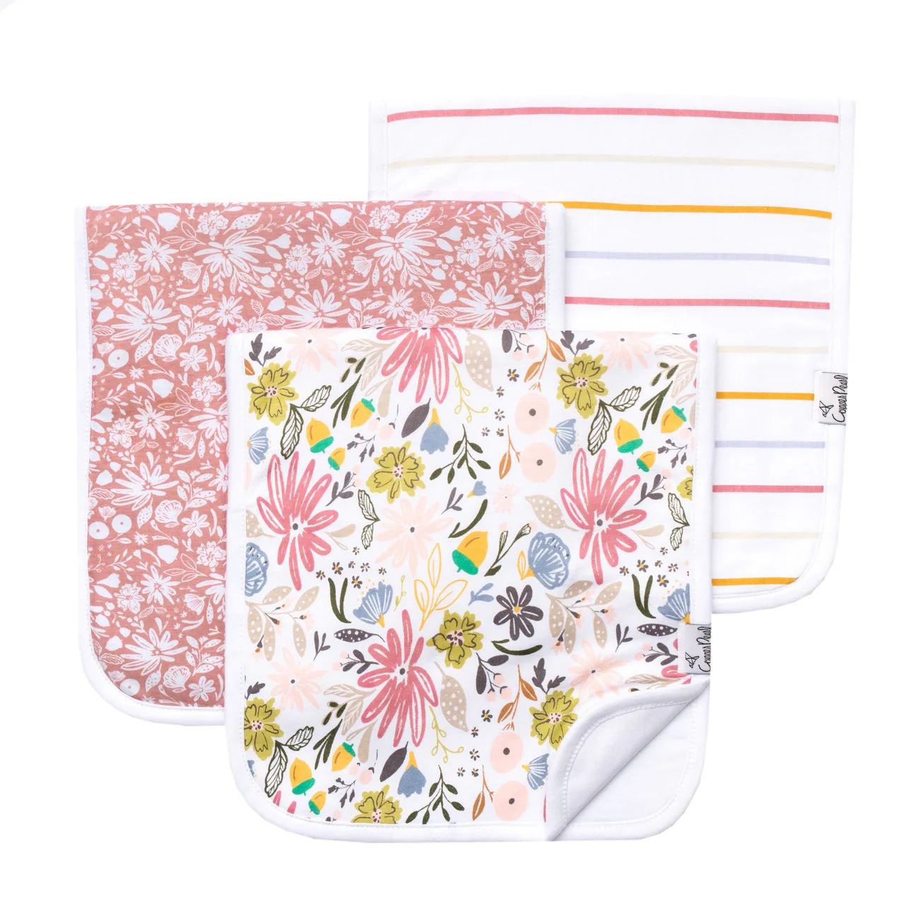 Olive Premium Burp Cloths Copper Pearl