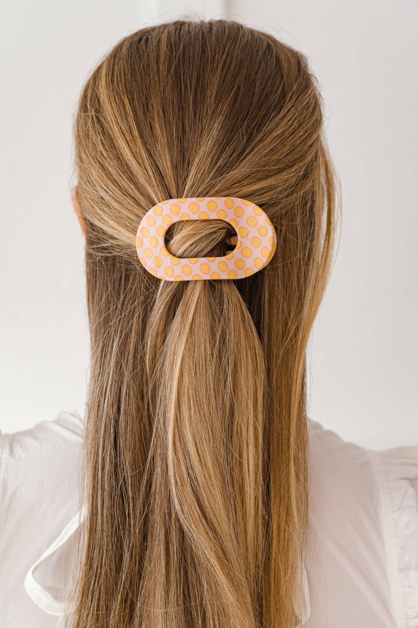 Sunny Days Ahead Round Flat Hair Clip | Small