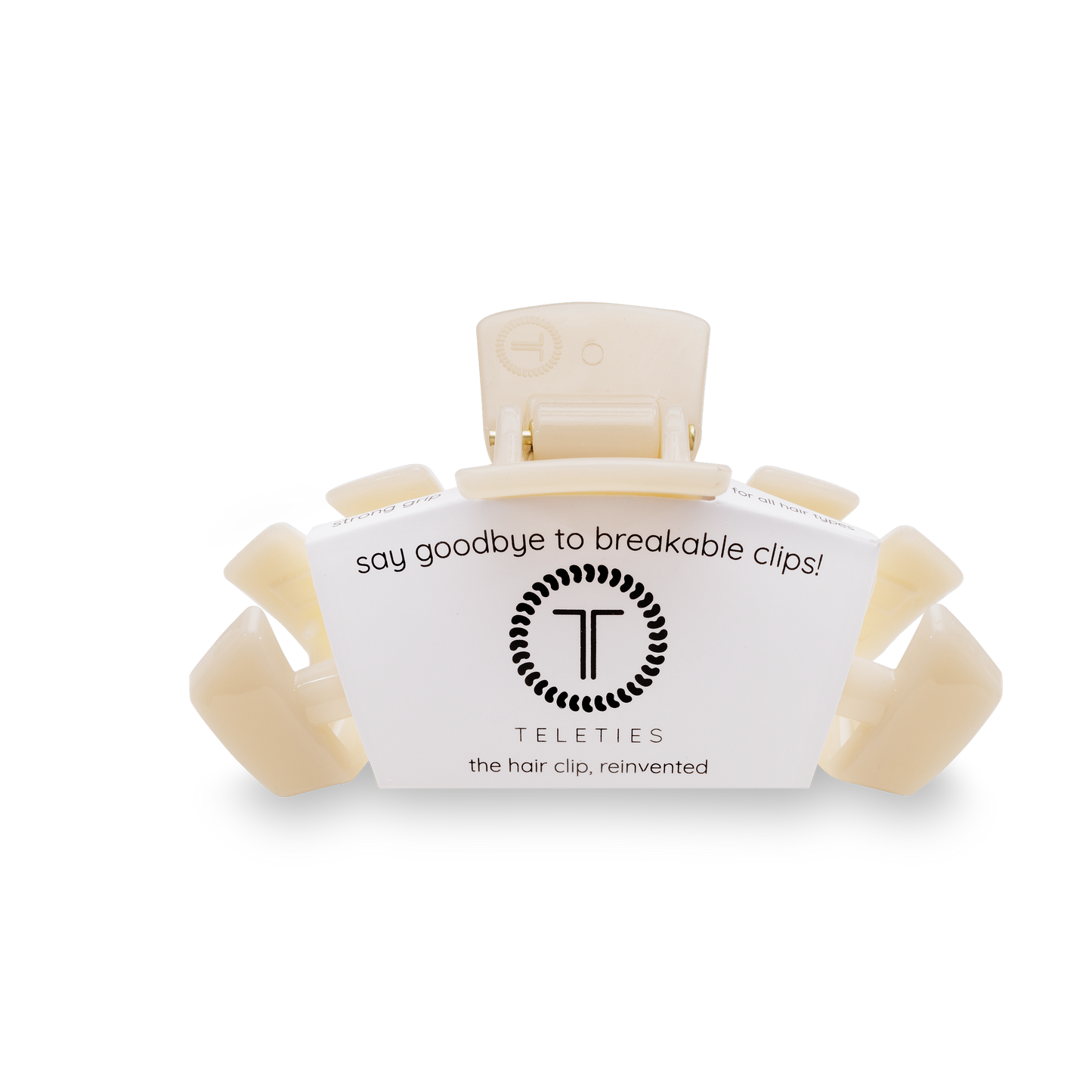 Almond Beige Classic Hair Clip | Medium
