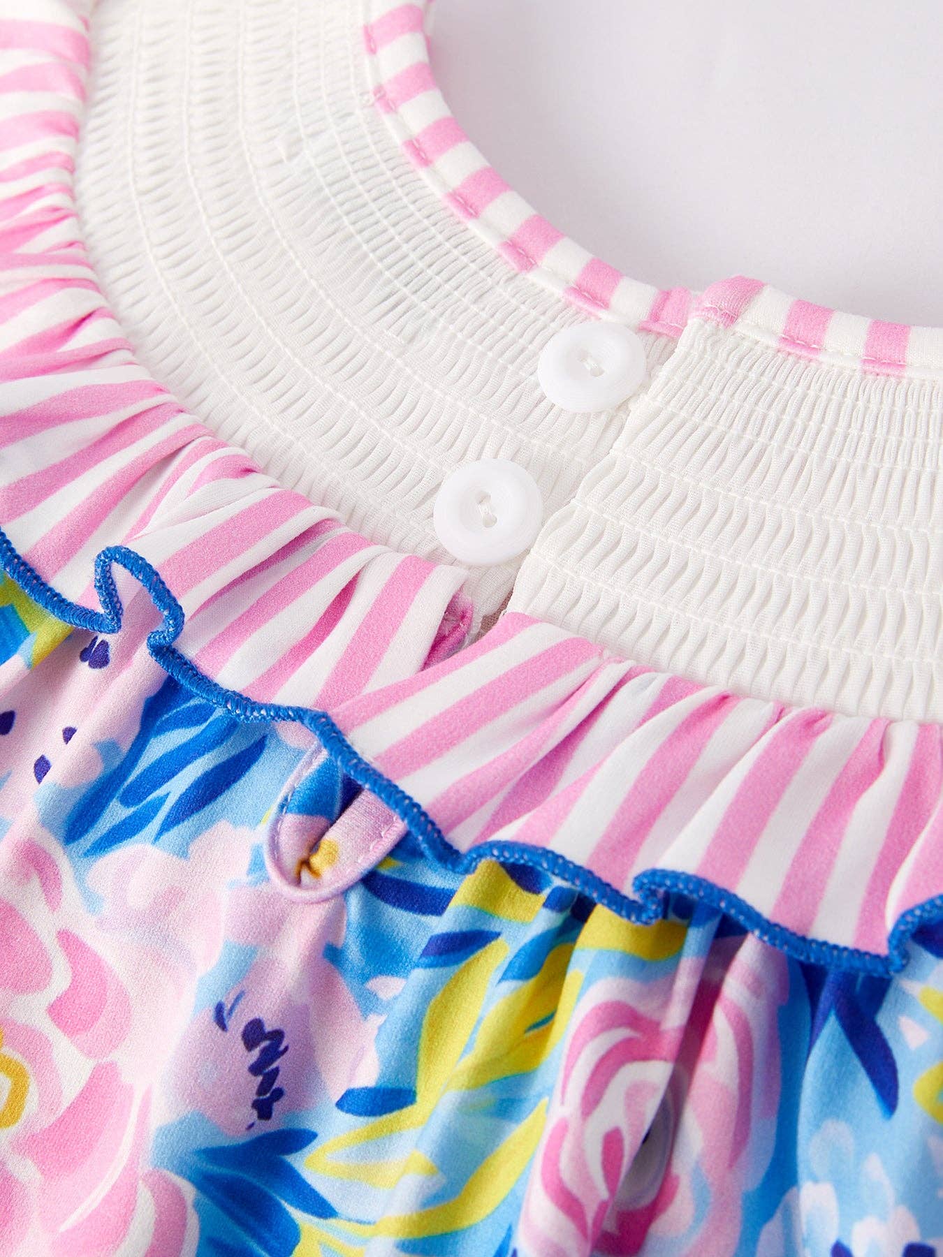 “I ❤ MAMA”Embroidery Smocking Baby Girls Dress