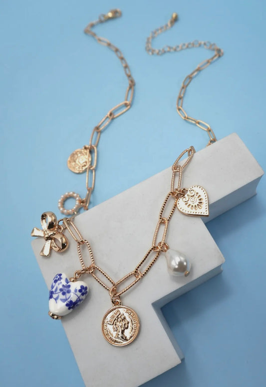 Blue Bella Charm Necklace