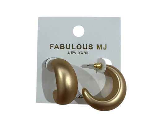 Matte Gold Earrings