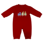 Christmas Train Boy Romper Three Sisters