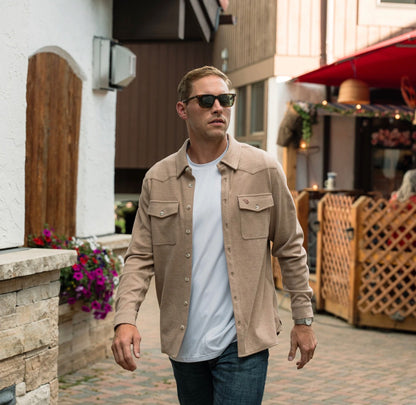 Austin Shirts - LS - Khaki Burlebo