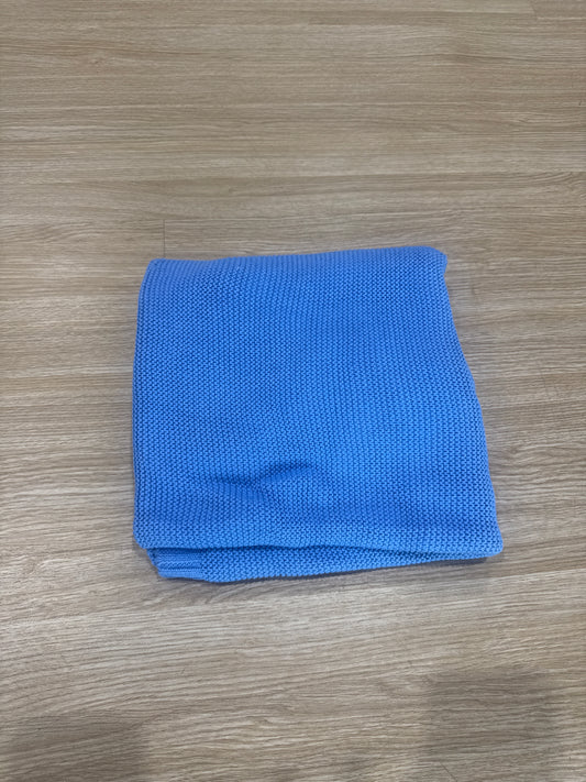 Baby blue cotton blanket