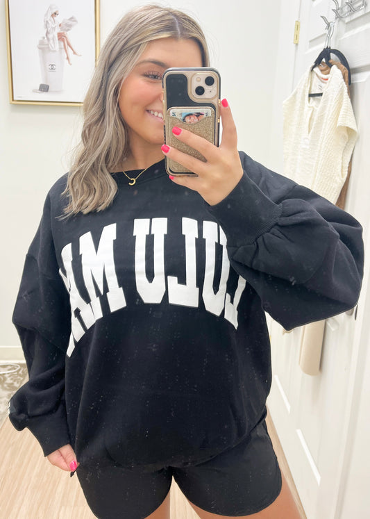 Lulu Mac Black Sweatshirt