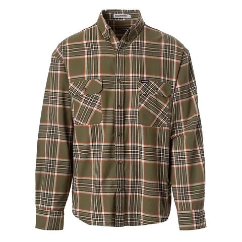 Fieldstone Cattleman green flannel