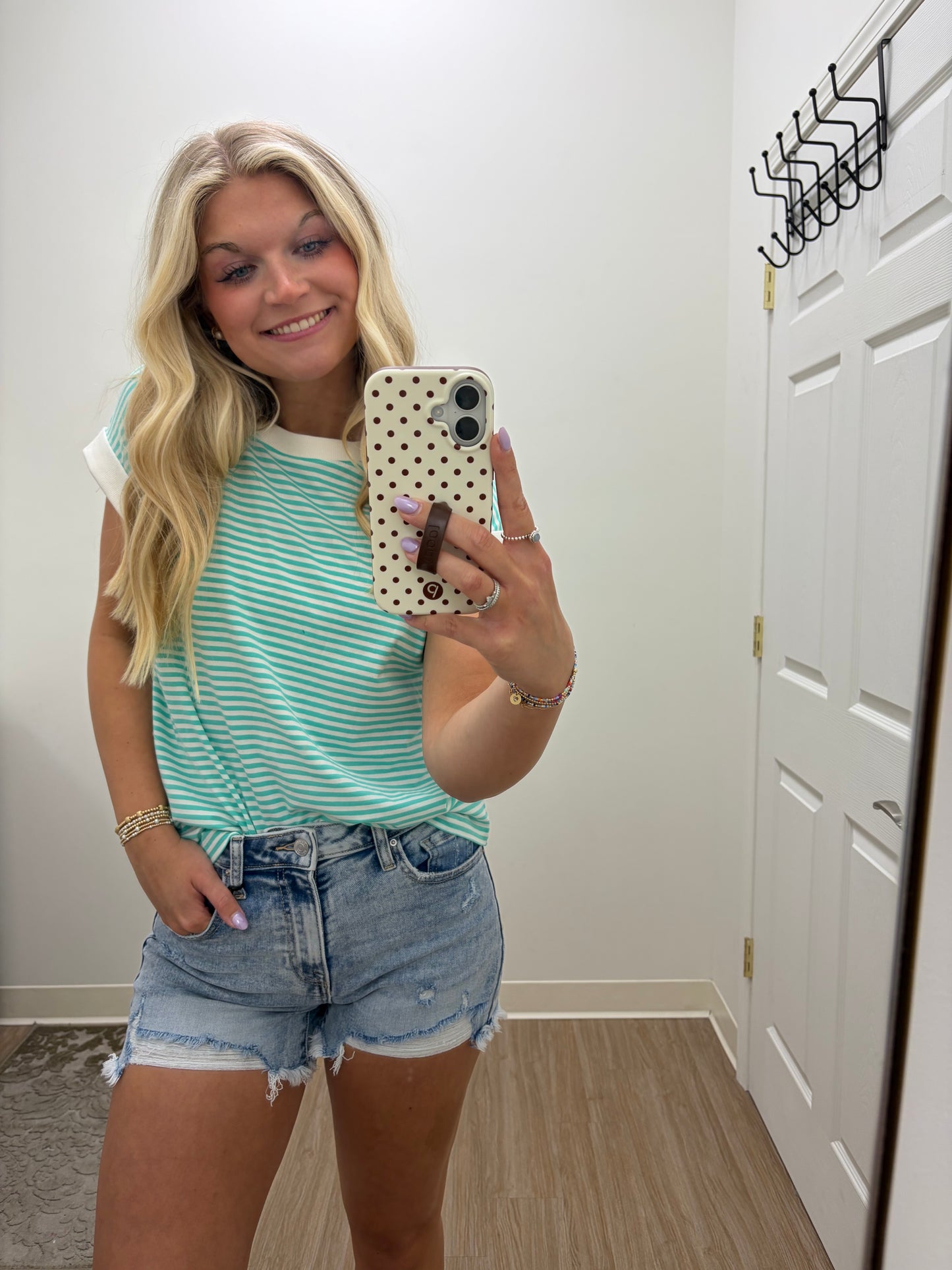 Stripe Everyday Top| Turquoise
