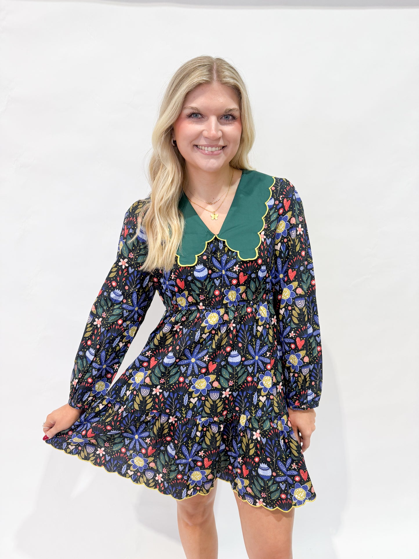 Midnight Floral Dress