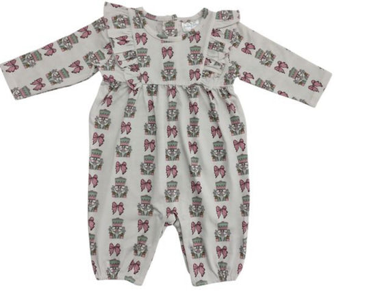 Pink Nutcracker Romper- Jumping Jolly