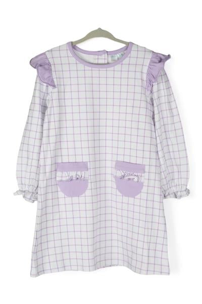 Purple Plaid Dress