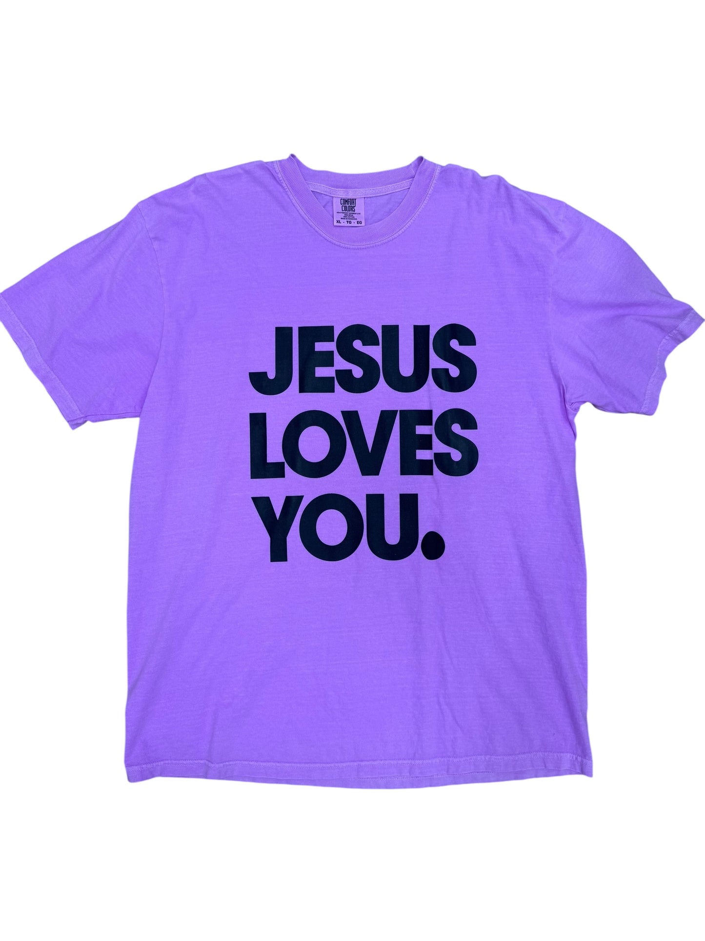 Purple Jesus Loves You Tee