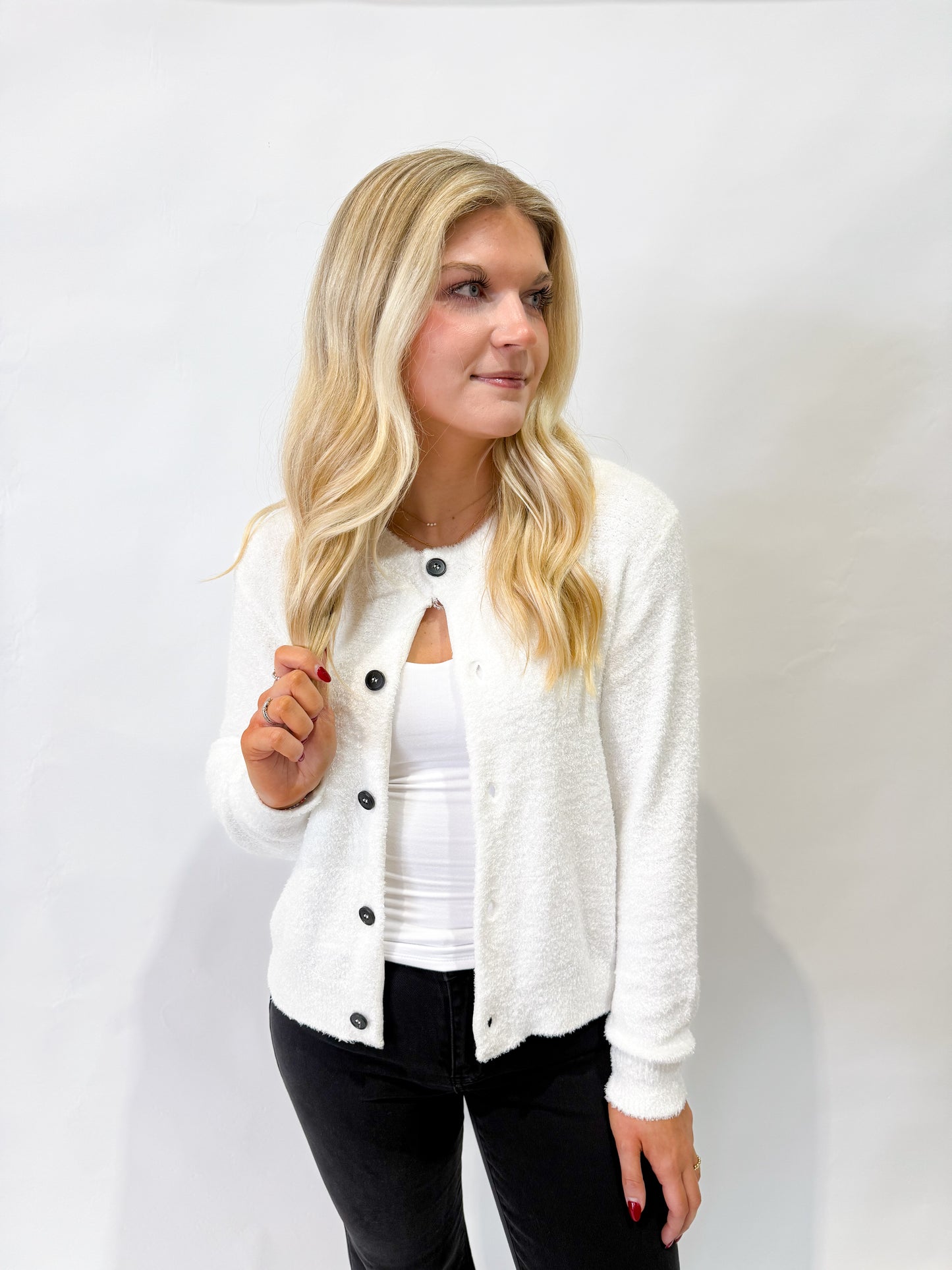 Sweater Cardigan | Ivory