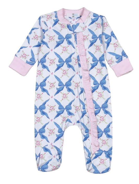 Pretty in Bows Footie- Baby Loren