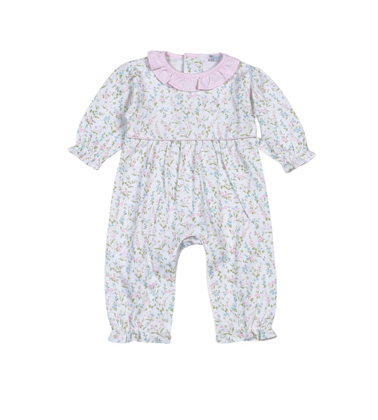 Vivian Floral Pima Romper Baby Loren