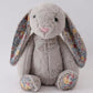 Gray Floral Bunny