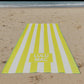 Lulu Mac Beach Towel Yellow/White