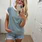 Stripe Everyday Top| Teal