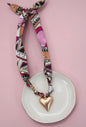 Aztec Scarf Necklace (Heart)