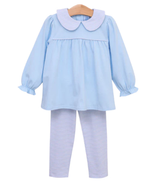 Abigail pant set blue