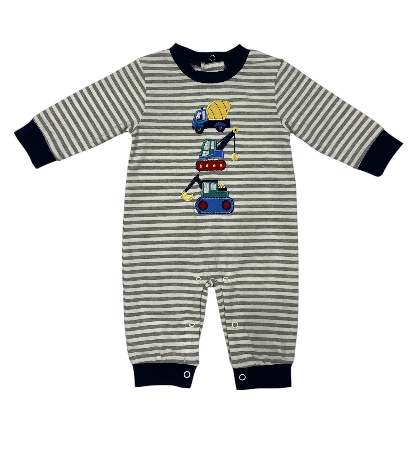 Construction Boy Romper Three Sisters