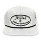 "Jesus & John Wayne" - White Laser Holes/ Black Rope, Snapback Cap Cactus Alley