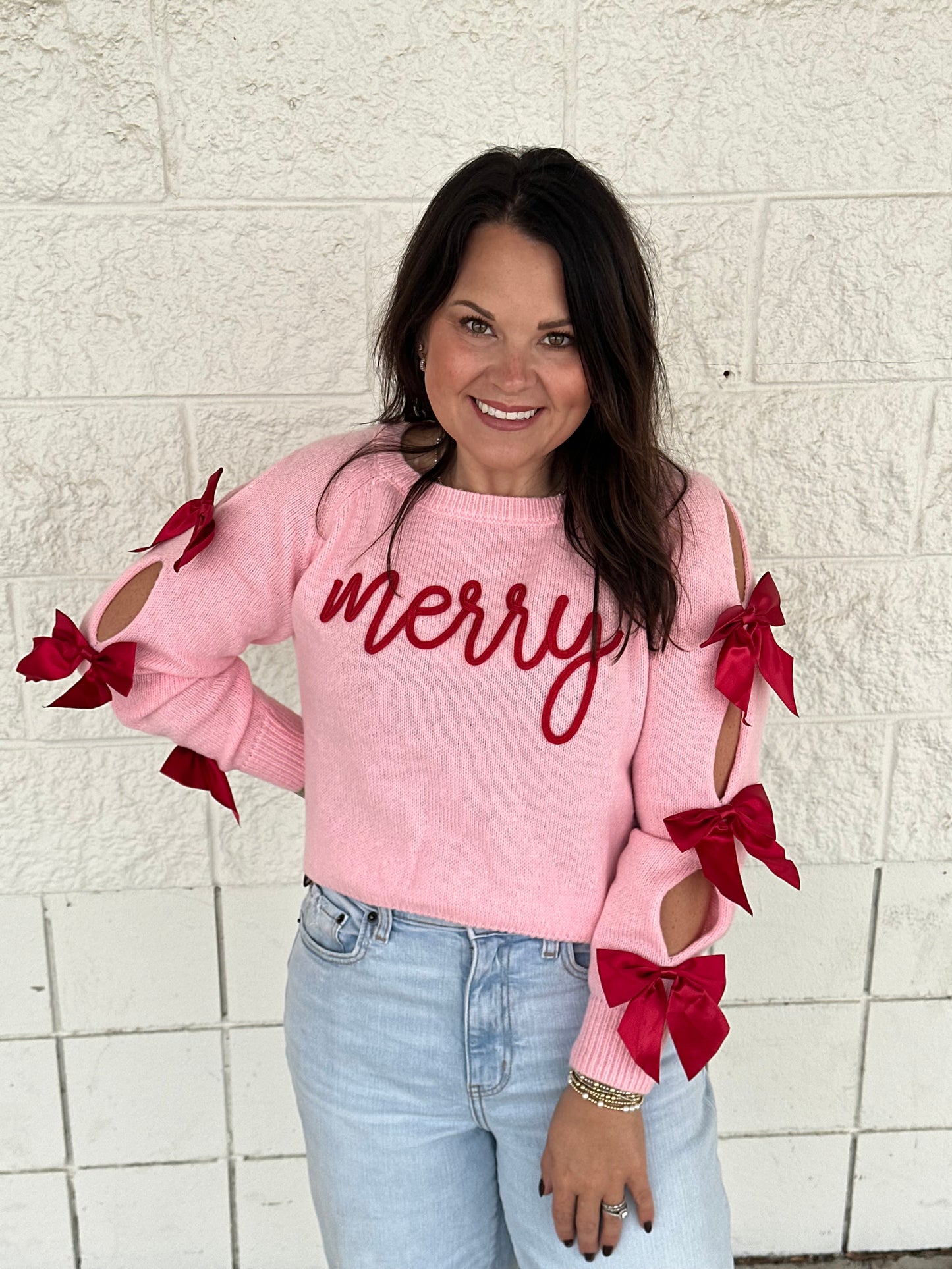 Merry Bow Sweater