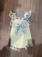 Yellow floral bow 3/6